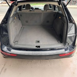 Audi Q5 Bumper Sill Cover - Rear - Omac - S.Steel Brushed - Silver - '09-'17